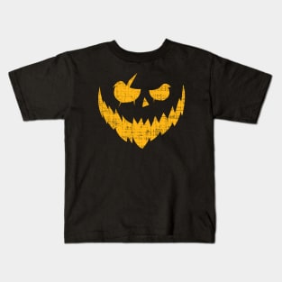 Halloween Pumpkin Creepy Smile Shirt Kids T-Shirt